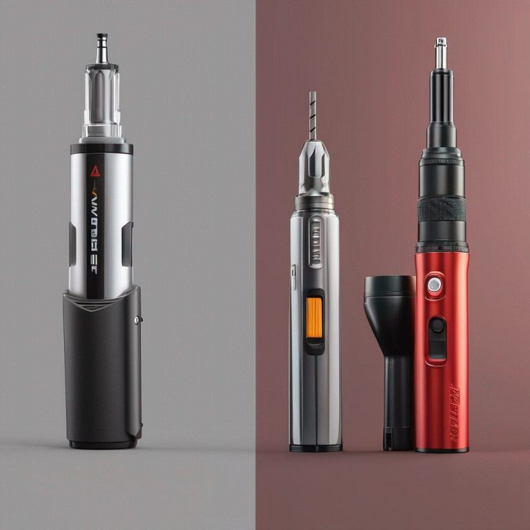 Comparaison de deux perceuses de marques différentes
