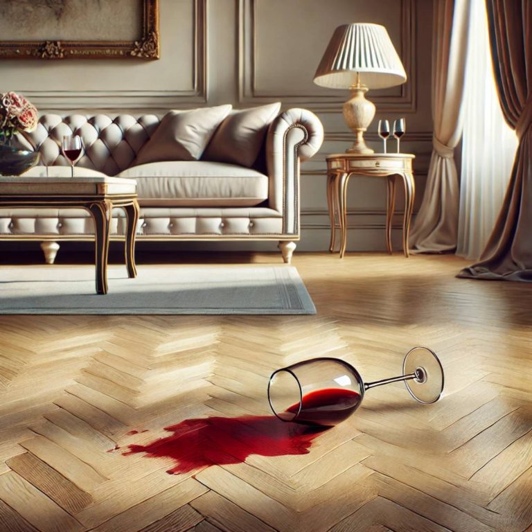 tache vin rouge parquet