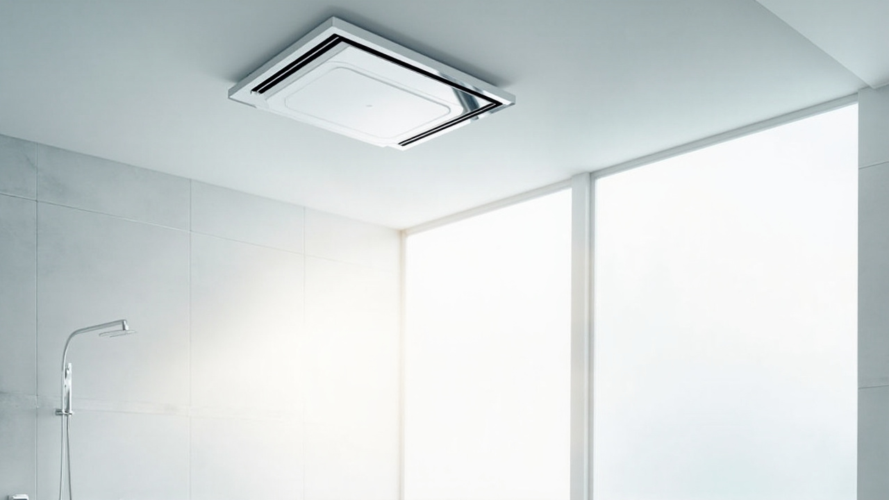 Ventilateur de salle de bain avec VMC  
Dispositif de ventilation pour salle de bain
