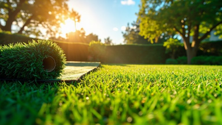Gazon synthtique ou naturel dans un jardin