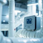 Ventilation double flux avec conduits et ventilateurs