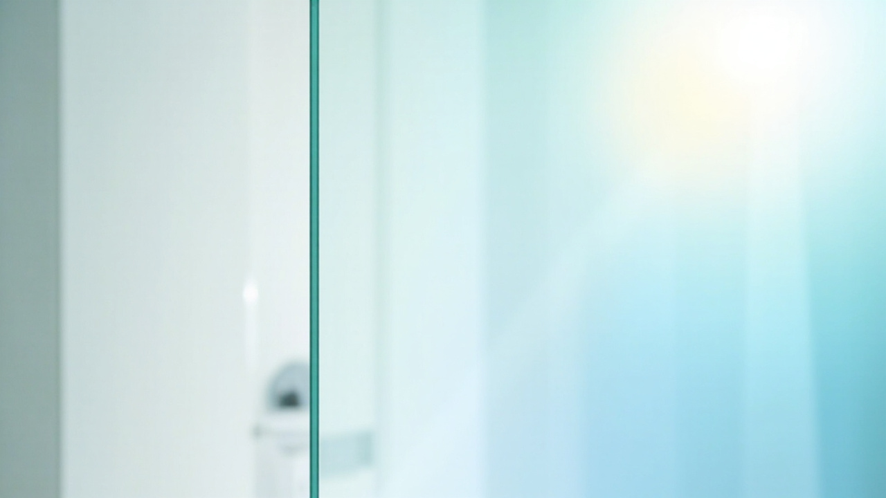 Paroi de douche propre et sans calcaire  
Détail d une paroi de douche sans traces